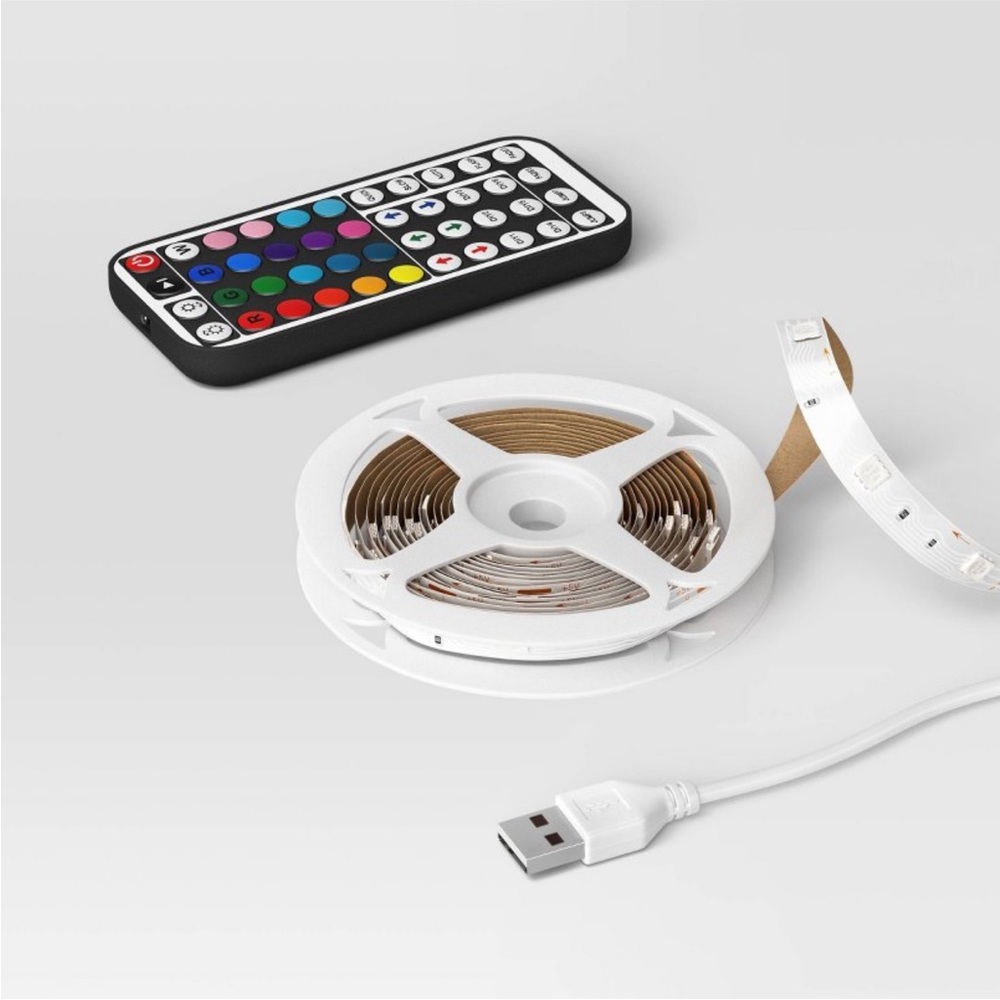 Indoor Color-Changing LED Light strip with remote - Multicolor